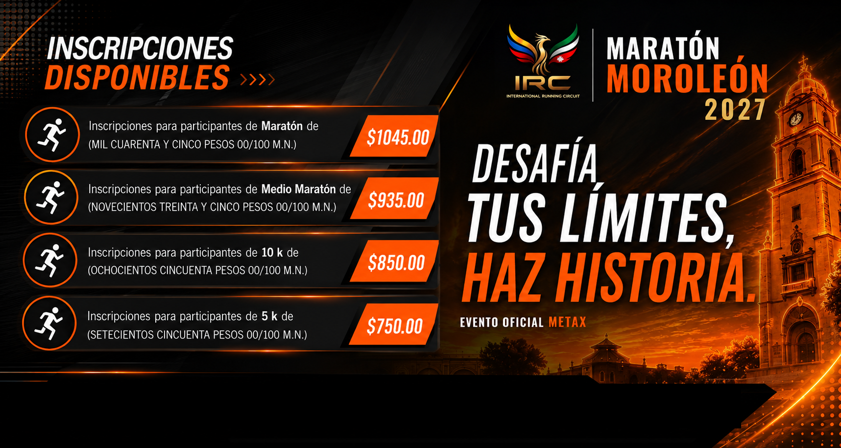 Maratón Internacional Moroleón 2027 (2.ª Edición)